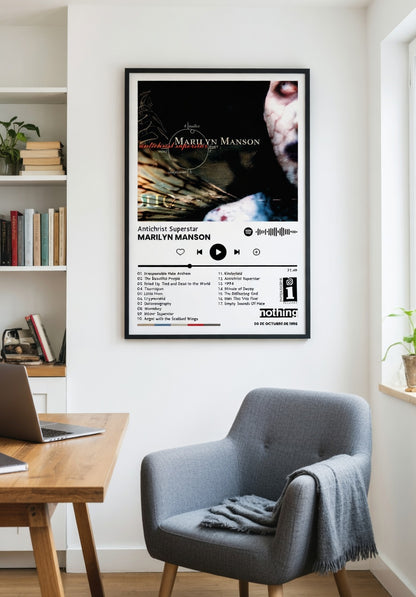 Poster Marilyn Manson - Antichrist Superstar (1996) | Estilo Spotify