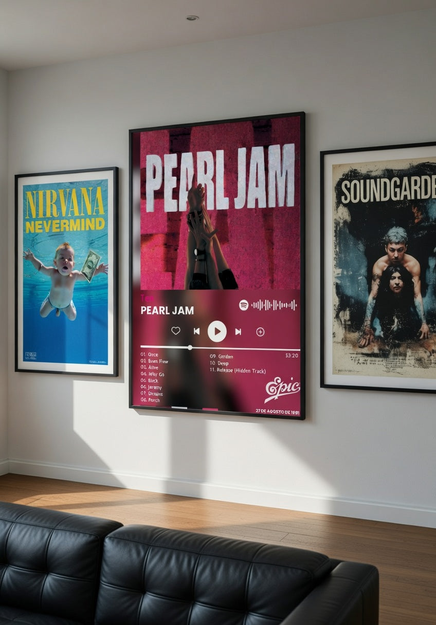 Poster Pearl Jam - Ten (1991) | Estilo Spotify