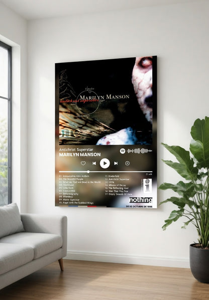 Poster Marilyn Manson - Antichrist Superstar (1996) | Estilo Spotify
