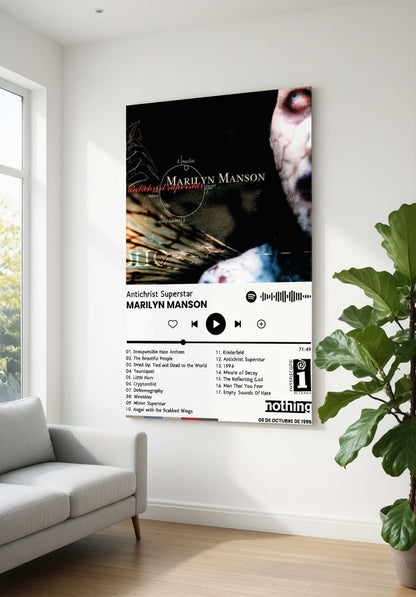 Poster Marilyn Manson - Antichrist Superstar (1996) | Estilo Spotify