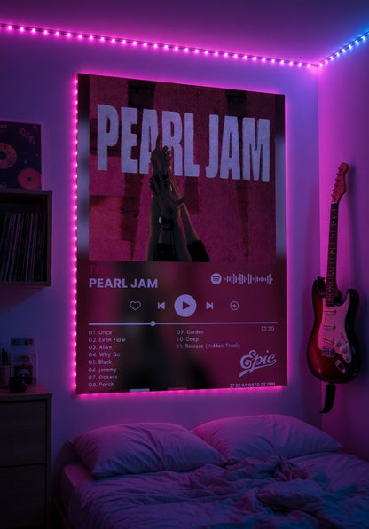 Poster Pearl Jam - Ten (1991) | Estilo Spotify
